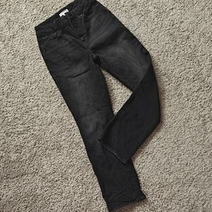 Good American Black Straight Leg Jeans